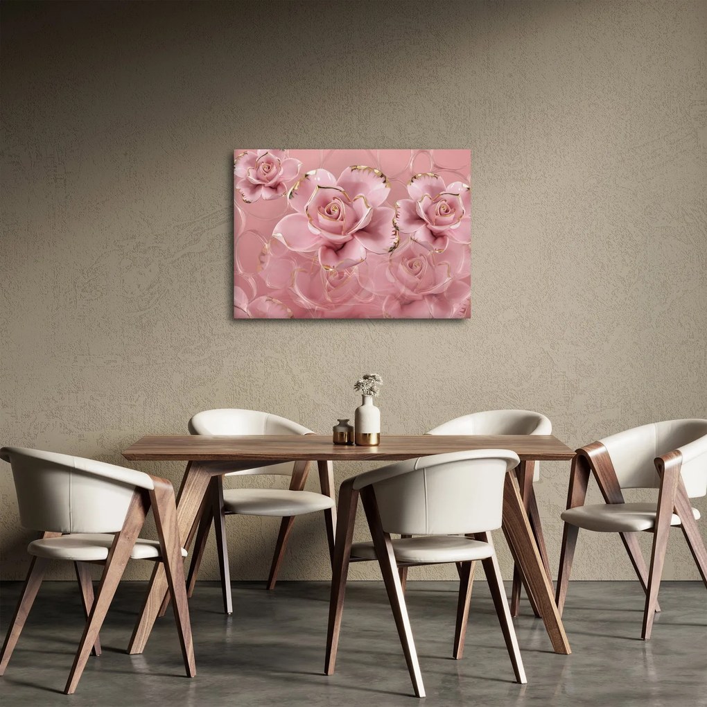 Obraz - Kvetinový dekor (70x50 cm)