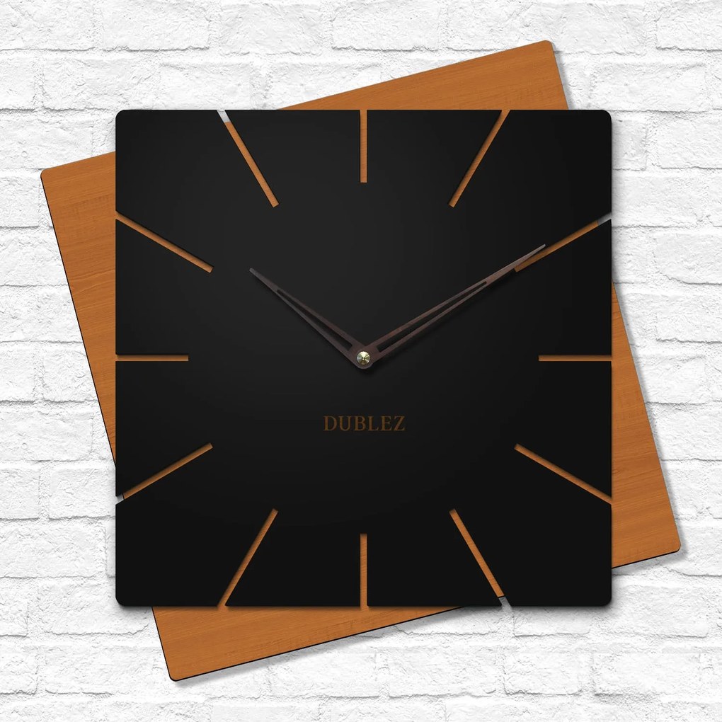 DUBLEZ | Atypické hodiny z dreva - Diagonala