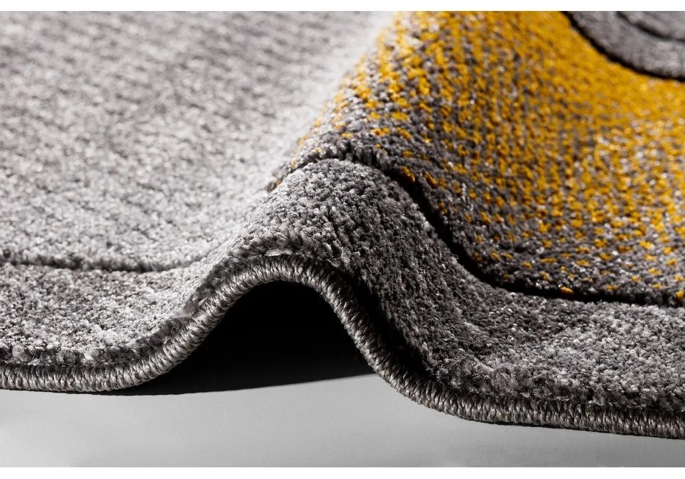 Koberec v okrovožltej a sivej farbe 80x160 cm Meteo – FD