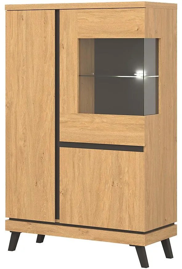 Skriňa Ate At04  Dub/Čierna