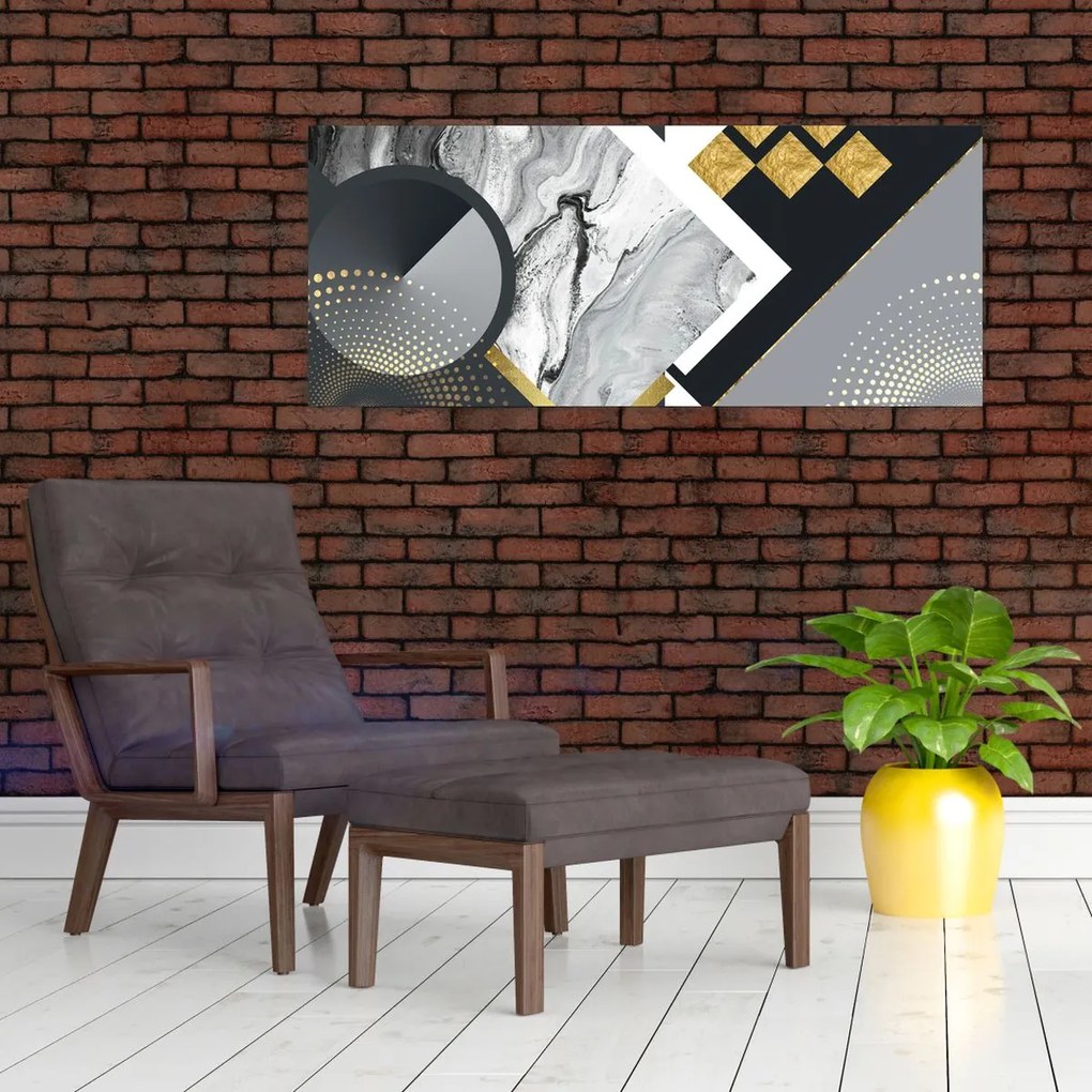 Obraz - Texturoavná koláž (120x50 cm)