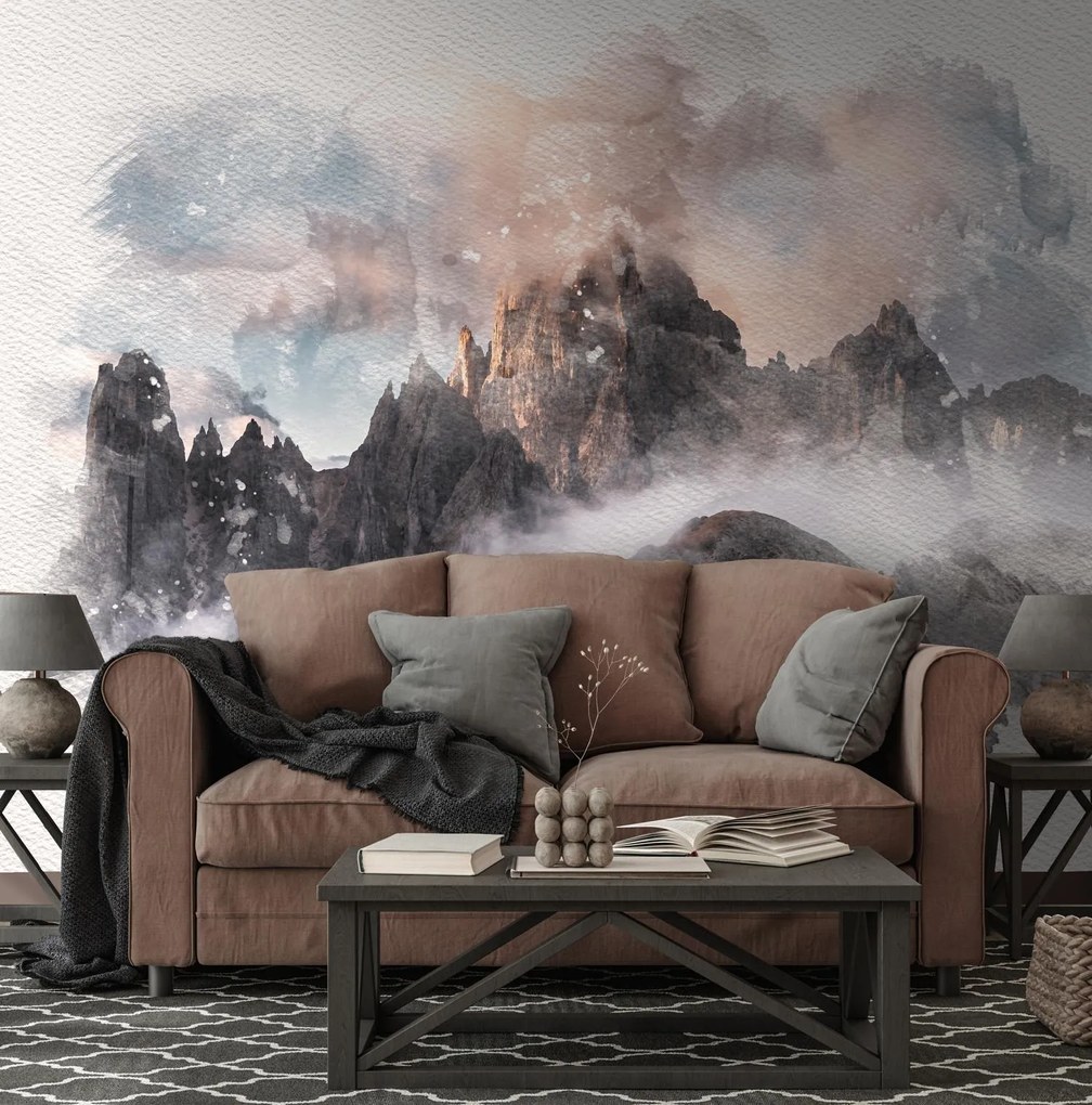 Fototapeta - Skaly, aquarel (147x102 cm)