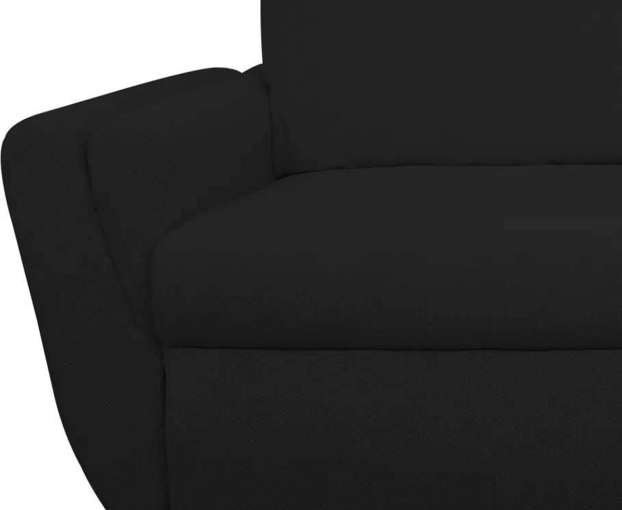 Rohová sedačka Helvetius, čierna látka