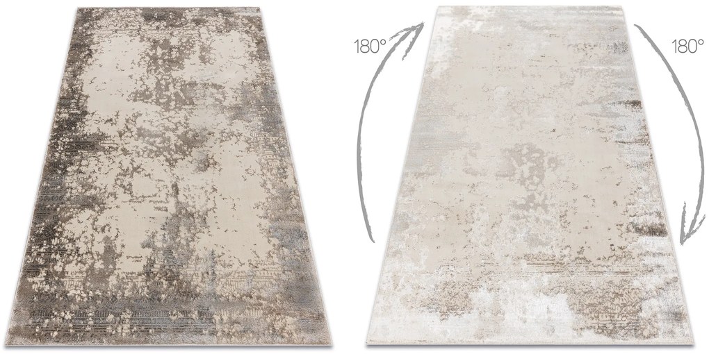 Koberec BLISS Z194AZ148 tmavo béžový / béžový - Abstrakcia