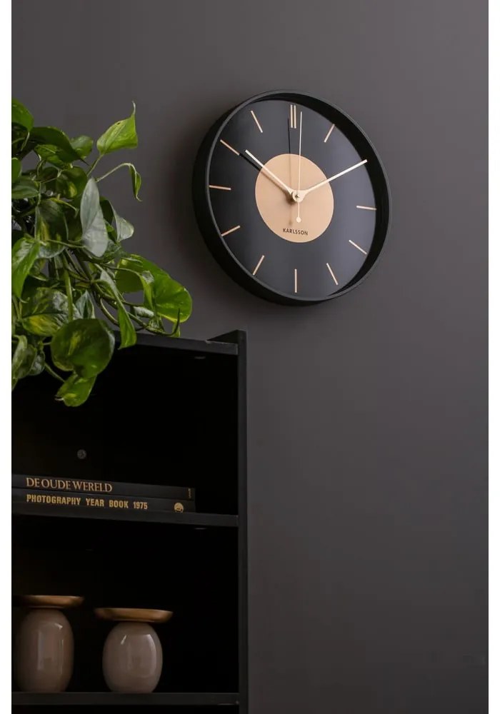 Nástenné hodiny ø 35 cm Gold Disc – Karlsson