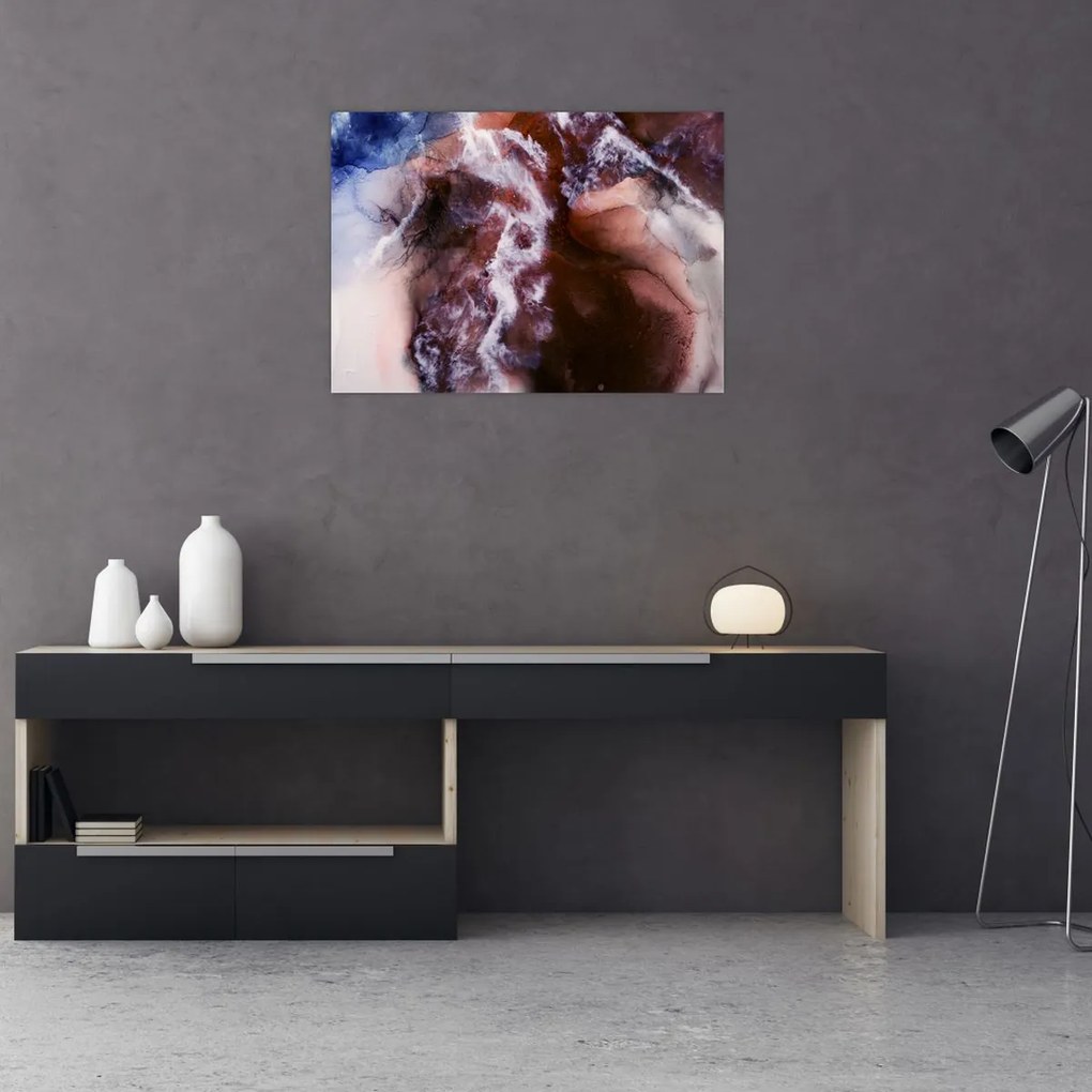 Sklenený obraz - Fialový mramor N⁰3 (70x50 cm)