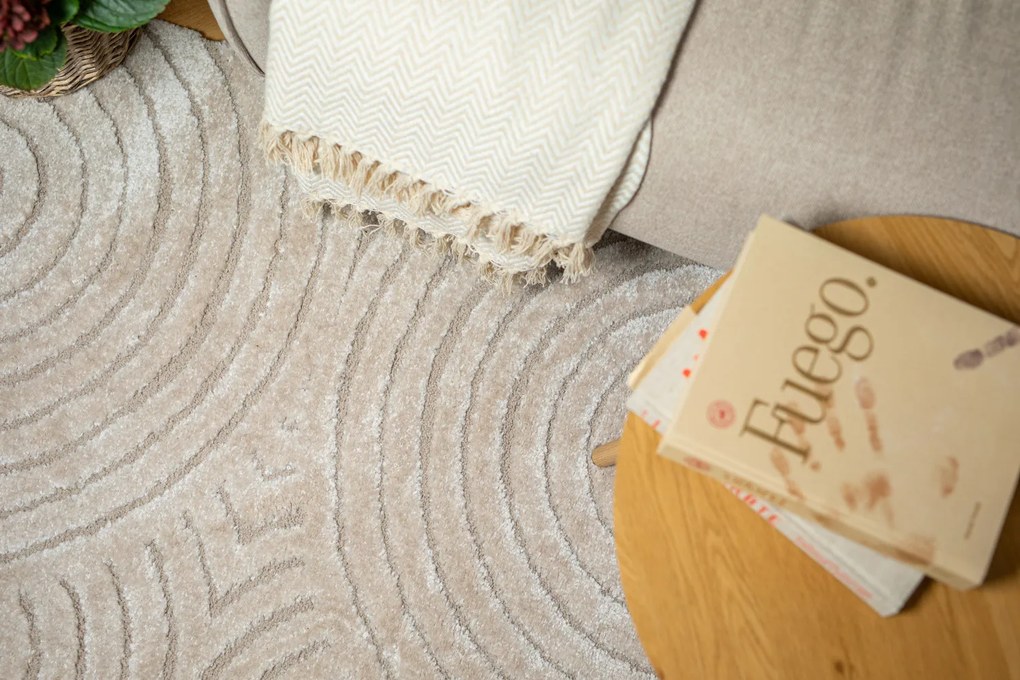 Balta, Kusový koberec Cocoon 59602-055, 160x230, biela, obývacia izba