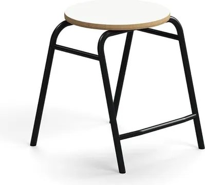 Stolička ALTUS, výška 440 mm, antracit/biela