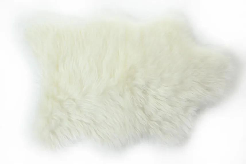 Kožušinový koberec Apolena, 50 × 70 cm, biely | BIANO