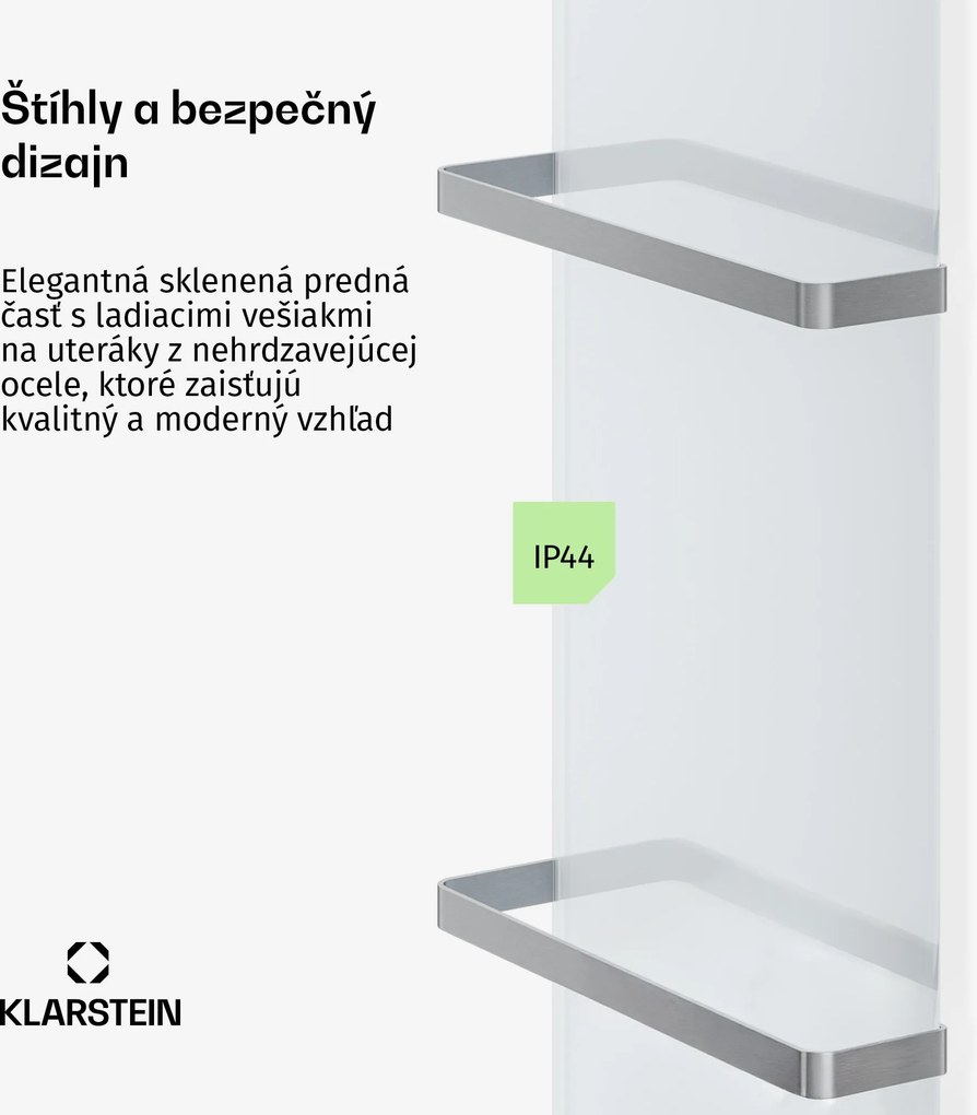 Klarstein HotSpot Crystal Smart infračervený panel | 800 W | 12 m² | Dotykové ovládanie a hlasový asistent
