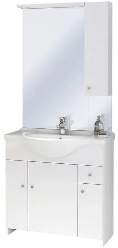 Kúpeľňový set skrinka s umývadlom + zrkadlo  Bratislava D85