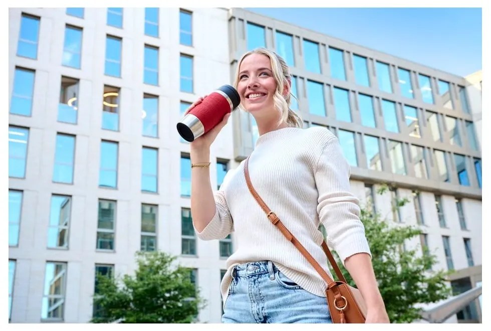 Červený cestovný hrnček 360 ml – Tefal