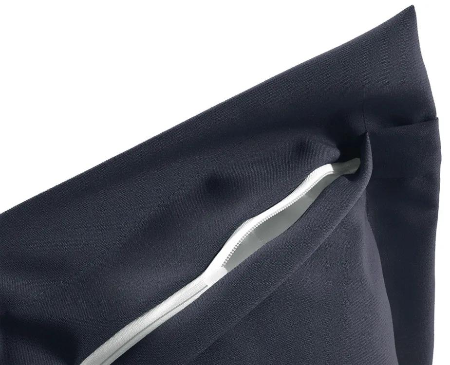 Biante Dekoračná obliečka na vankúš s lemom Rongo RG-066 Tmavo sivá 30 x 50 cm