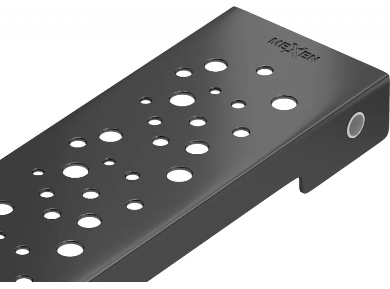 Mexen M12 kryt na nerezový žľab 60 cm, čierna, 1721060