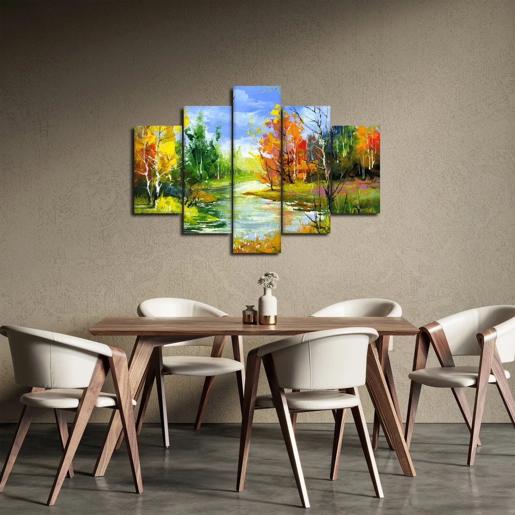 Obraz - Maľba krajiny (150x105 cm)