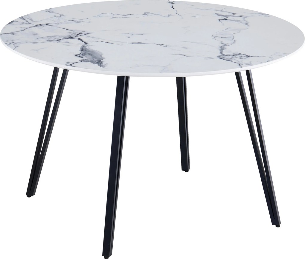 XXXLutz JEDÁLENSKÝ STÔL, biela, 120/120/76 cm Livetastic - Stoly - 001125029602