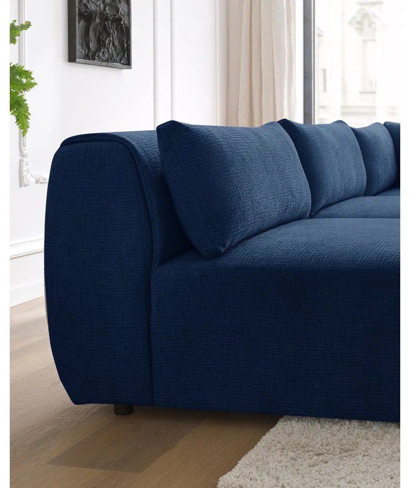 Tmavomodrá rohová pohovka (variabilná) Jeanne – Bobochic Paris