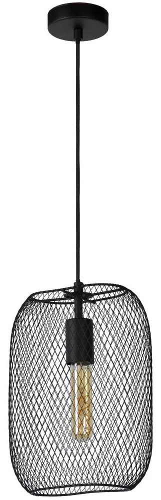 Lucide 78392/01/30 - Luster na lanku MESH 1xE27/60W/230V čierna