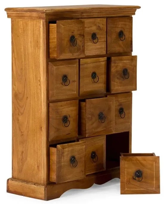 furniture-nabytek.cz - Masivní komoda Texas z akácie, lakovaná, přírodní – 58×25×82 cm