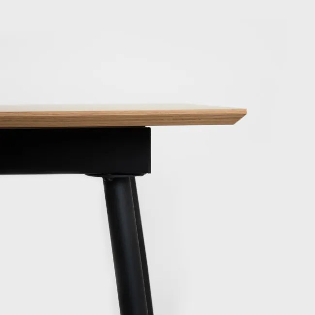 Rozkladací stôl 708862 A béžový / čierny