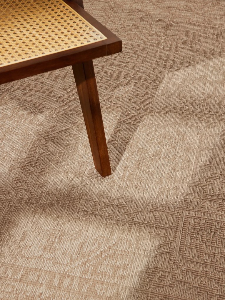 Kusový koberec Duet Kona 106250 Beige/White - na von aj na doma, 200x290, béžová, chodba / predsieň, NORTHRUGS