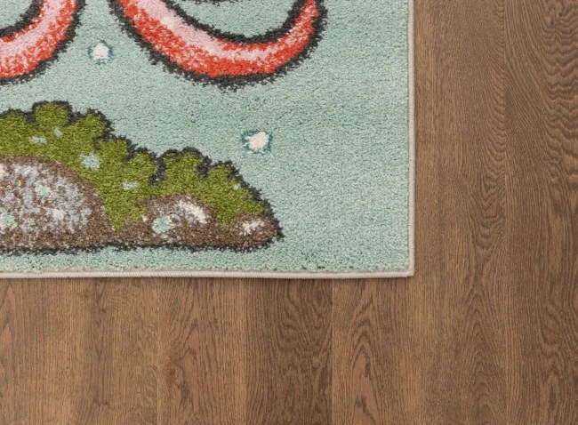 Detský koberec Funky Top Aquario mätový