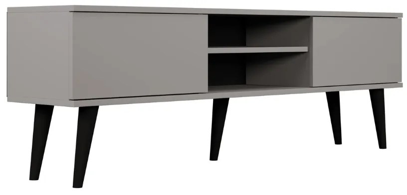 Drevený TV stôl o šírke 160 cm TORONTO šedý