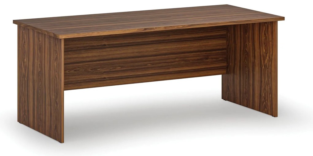 Kancelársky písací stôl PRIMO WOOD, 180x80 cm, orech