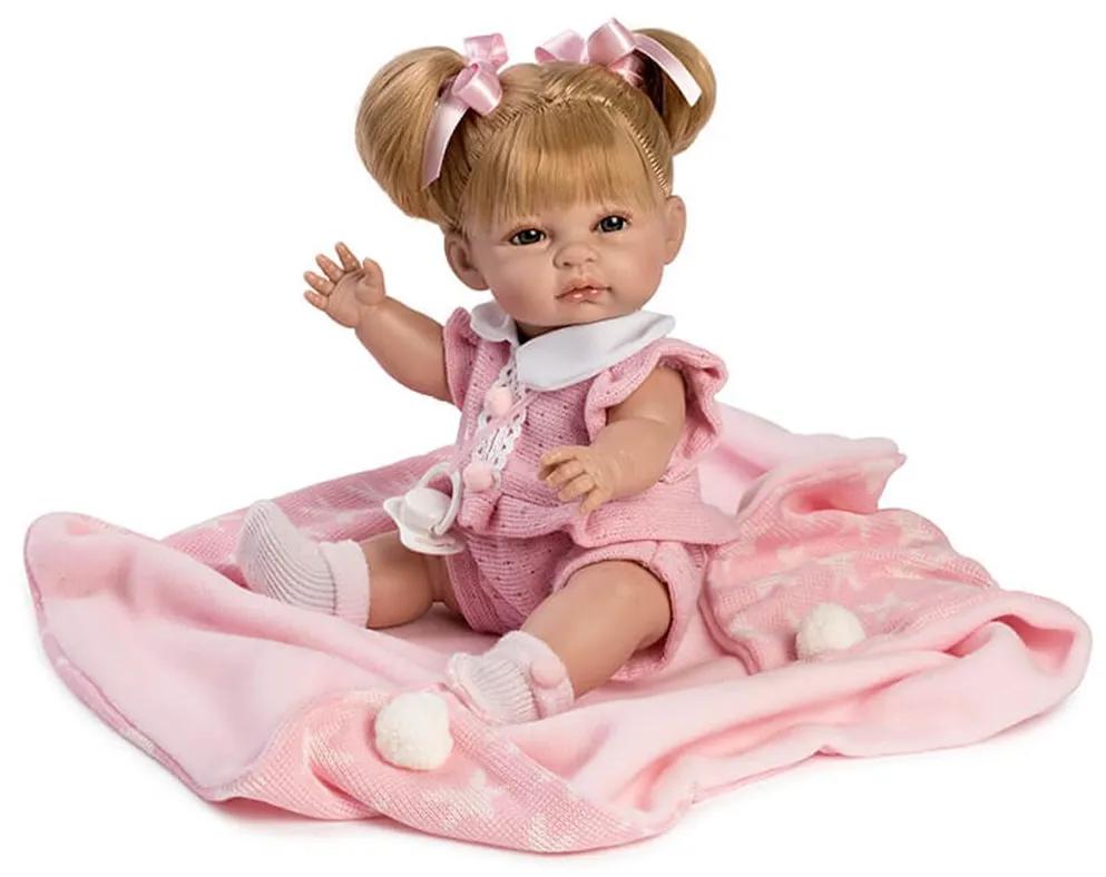 Luxusná detská bábika-bábätko Berbesa Kamila 34cm