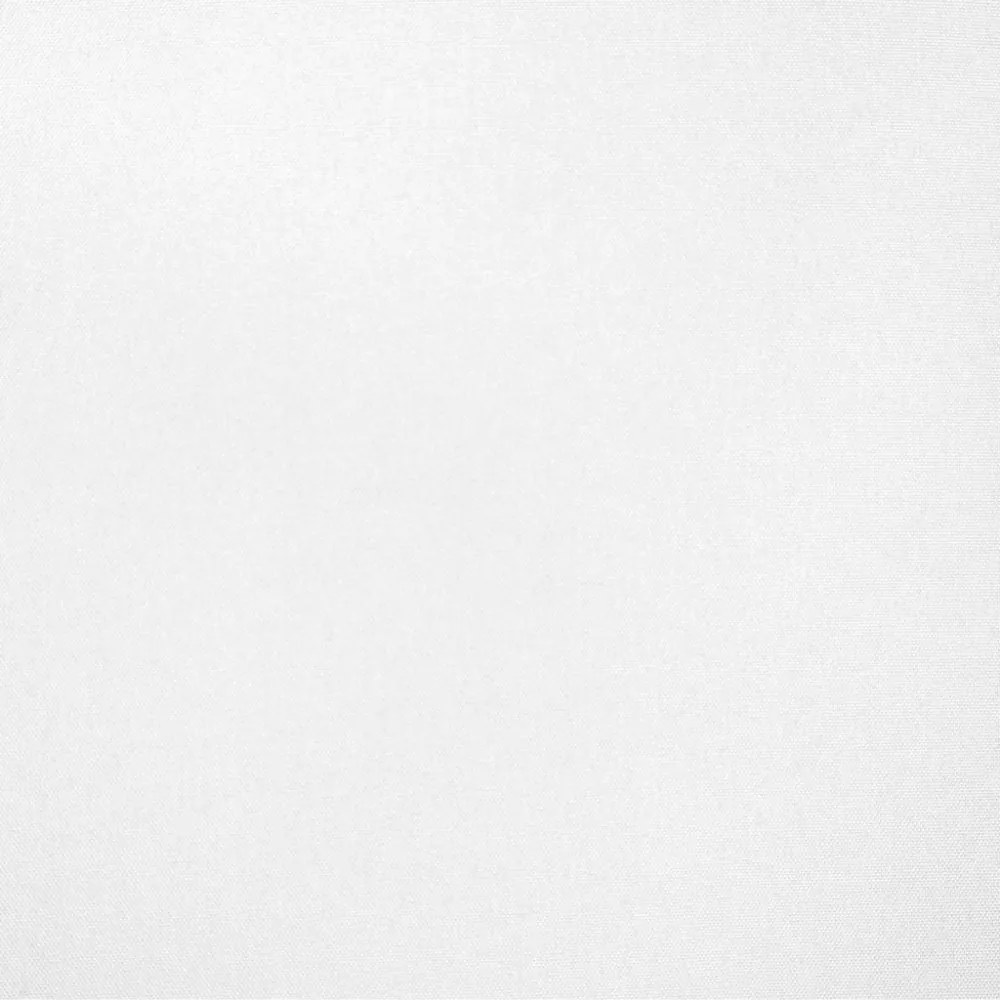 Snehovo biele dekoračný jednofarebný záves so zavesením na kruhy 140 x 250 cm
