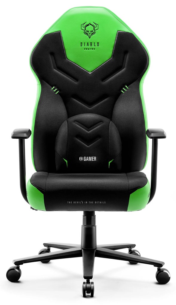 Herné kreslo Diablo X-Gamer 2.0 Normal Size čierno-zelené Diablochairs