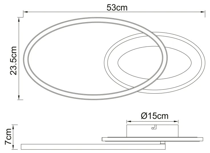 GLOBO SILLA I 67264-24 Stropné svietidlo