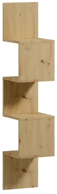 Nástenná polica SUNEDO 25x125 cm, dub artisan