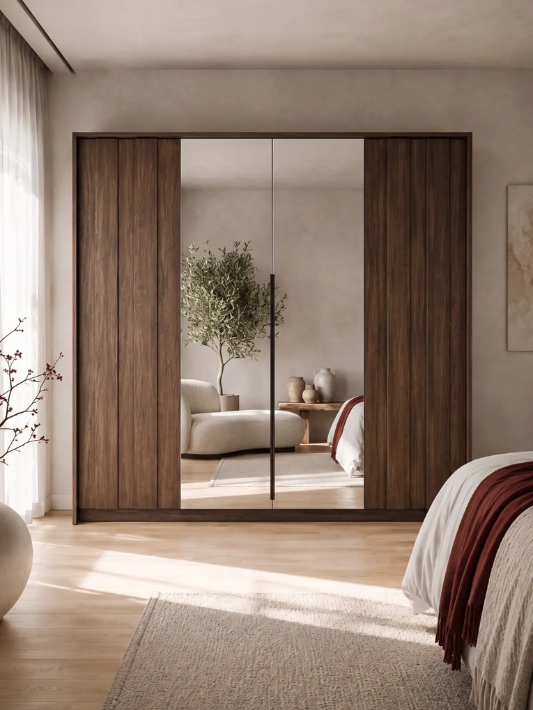 Šatníková skriňa s osvetlením Flaro 223 cm - dub dunin