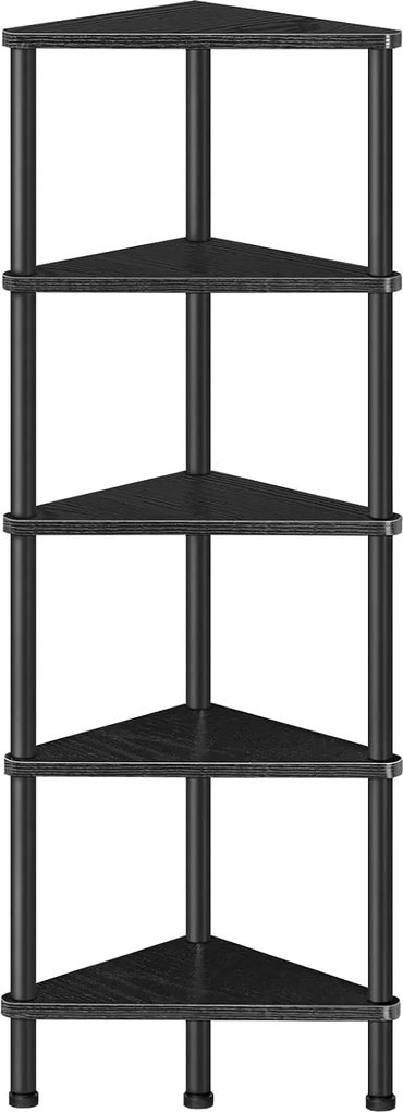 Rohový regál Vasagle Ebbi 30 cm černý