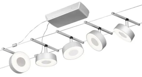 Paulmann 94475 - SADA 5xLED/5W Bodové svietidlo CIRCLE 230V matný chróm