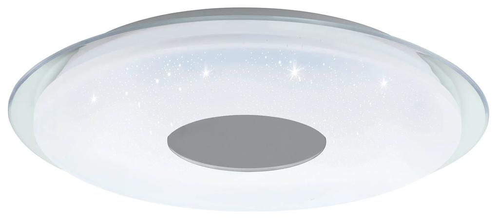 EGLO Chytré stropné LED osvetlenie LANCIANO-Z, 4x4, 8W, teplá biela-studená biela, 45cm, okrúhle, biele