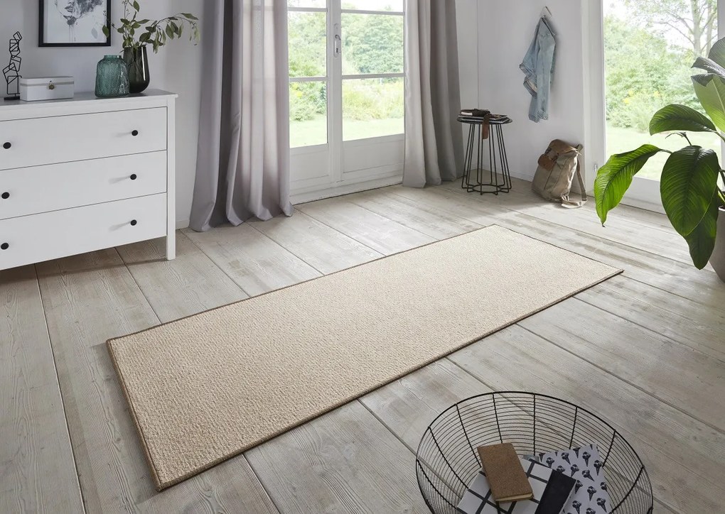 BT Carpet, Kusový koberec Bouclé 104434 Beige, 67x150, béžová, chodba / predsieň