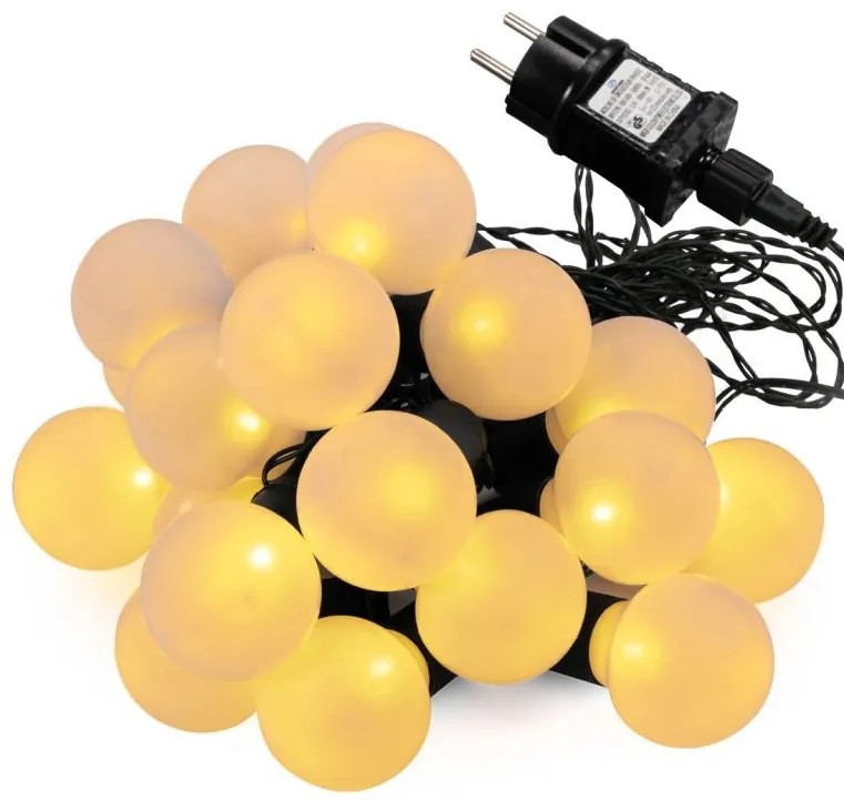 Garthen 77498 Záhradné párty osvetlenie, 20 LED, teplá biela