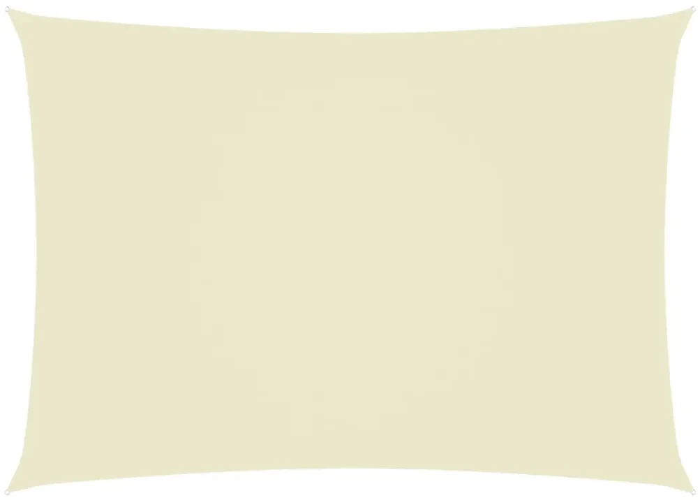 vidaXL Tieniaca plachta, oxford, obdĺžniková 5x7 m, krémová