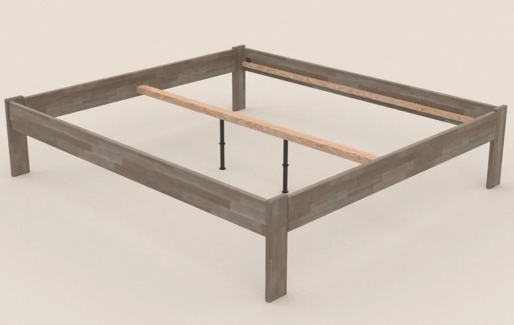 Posteľ Tema Futon 180x200 cm, šedý buk