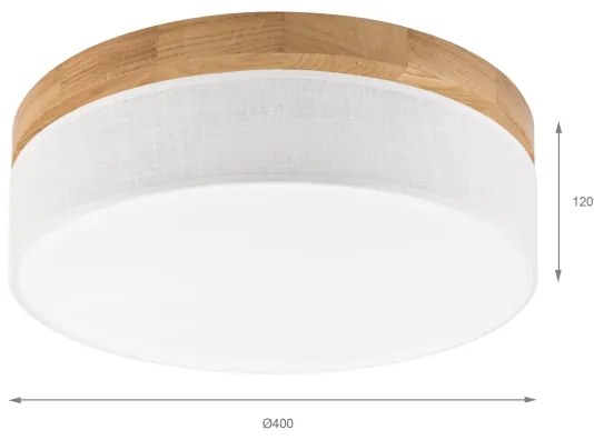 Brilagi - LED stropné svietidlo BELLADONNA LED/36W/230V pr. 40 cm biela/dub