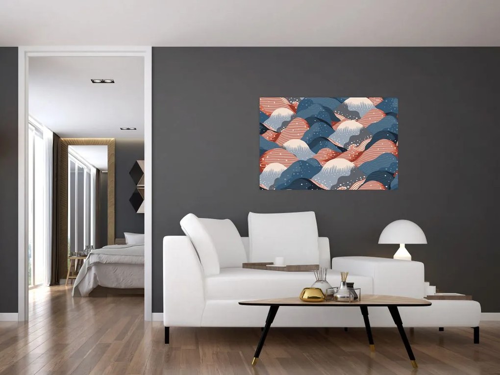 Obraz - Japonské vlny (90x60 cm)