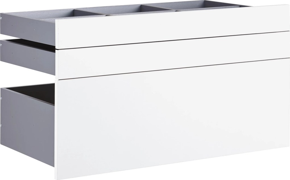 XXXLutz SADA ZÁSUVIEK, biela, 90,9/50,3/46,8 cm Hom`in - Skrine - 0026470041KJ