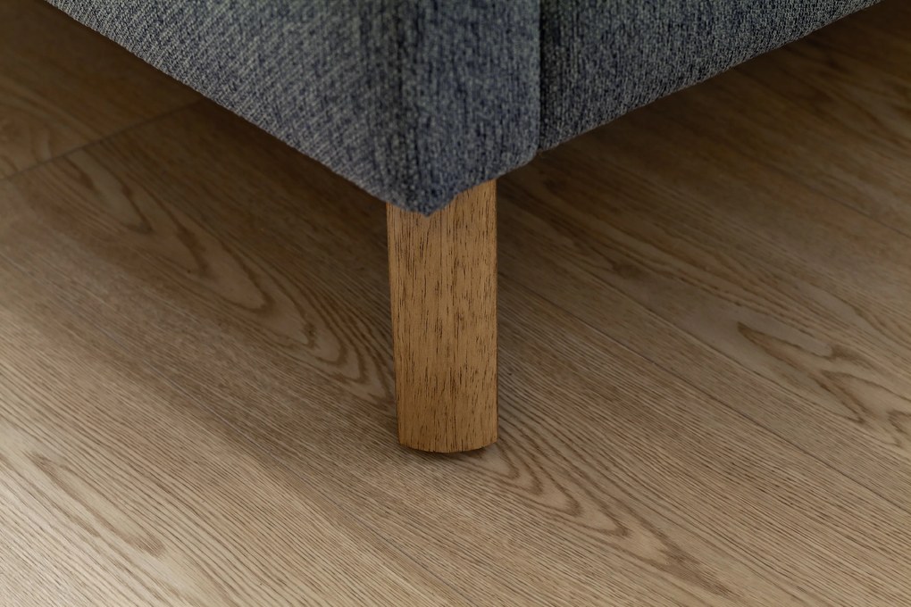 Čalúnená posteľ FRIEDA 180x200, modrá Barva: drevo