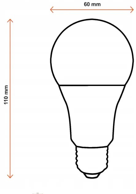 10x LED žiarovka - ecoPLANET - E27 - 12W - 1050Lm - studená biela