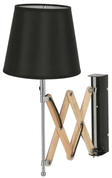 Nástenné svietidlo MITO 1xE27/40W/230V čierna