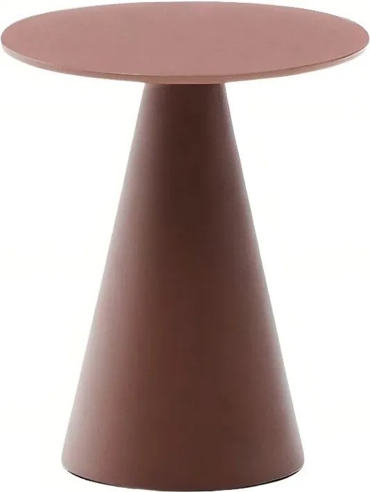 Okrúhly odkladací stolík so sklenenou doskou ø 35 cm Wilshire – Kave Home