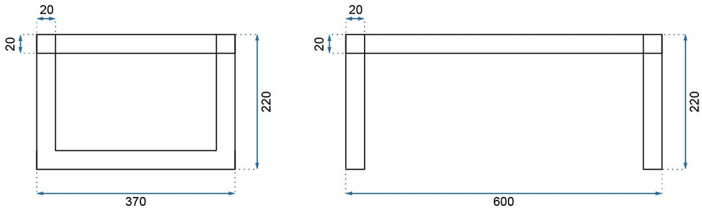 Rea Goya, konglomerátové umývadlo na dosku 60cm + konzola, KPL-U8779