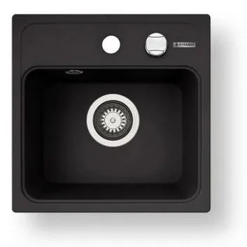 Pyramis 70168201 - Kuchynský drez CAMEA MINI 40x40 cm granit/čierny